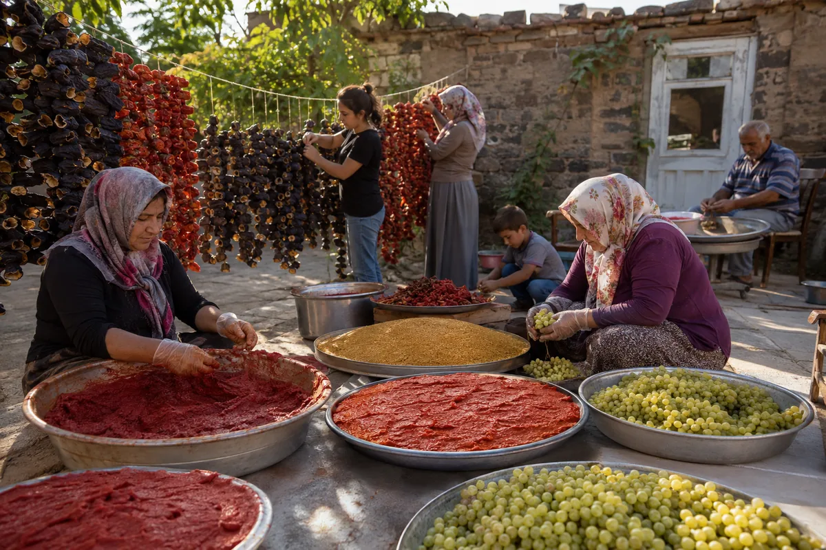 Ergani’de Kışlık Yiyecek Hazırlama Gelenekleri