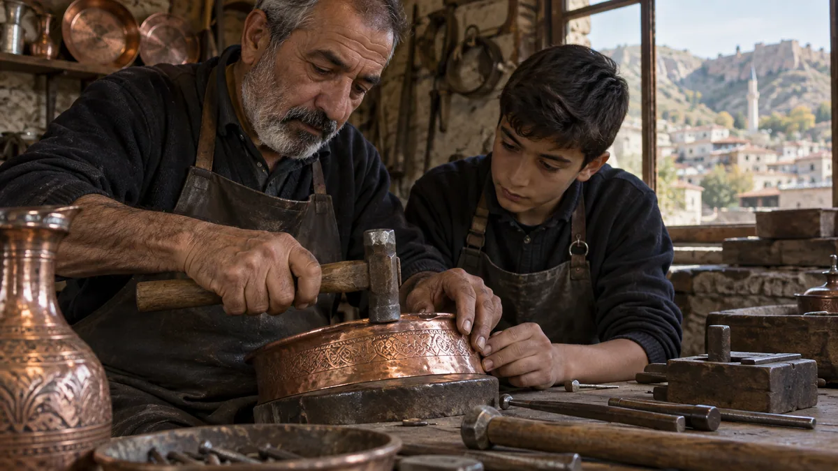 Ergani’de Ustadan Çırağa Aktarılan Meslekler